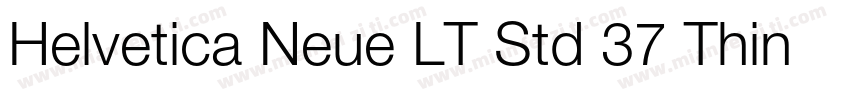 Helvetica Neue LT Std 37 Thin Conde字体转换